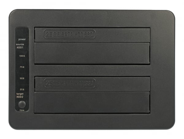 Miniatyrbillede 3 af 6: Delock HDD-dockingstation Pladser: 2 - SATA 6Gb/s - USB 3.1 (Gen 2)
