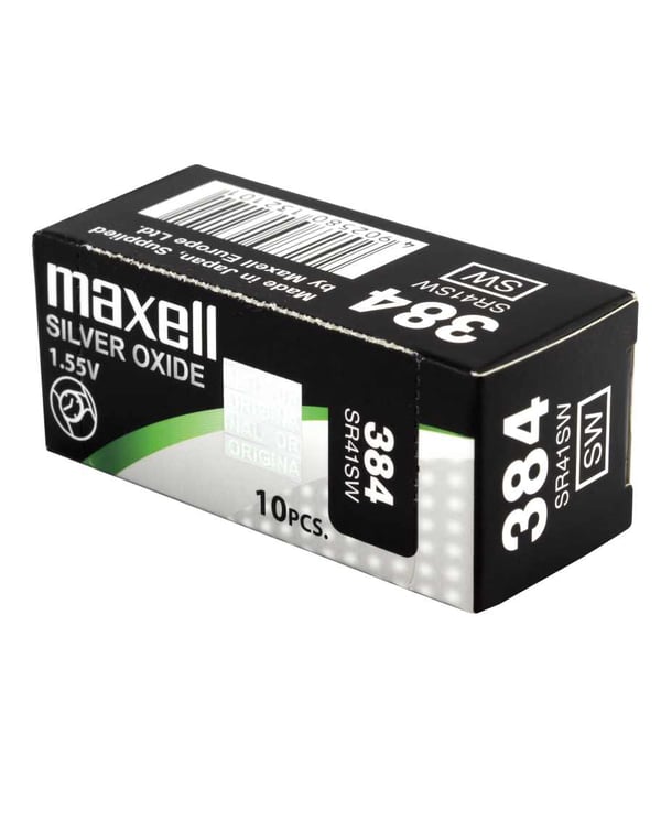 Miniatyrbillede 1 af 3: Maxell 18290900 husholdningsbatteri Engangsbatteri SR41SW Sølvoxid (S)