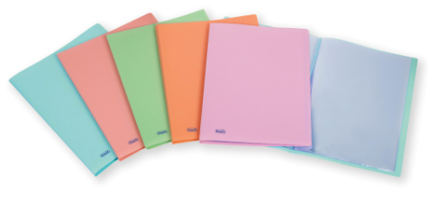 Favorit Pastel Display Books esittelynäyttökansi 20 taskua 20 arkkia A4
