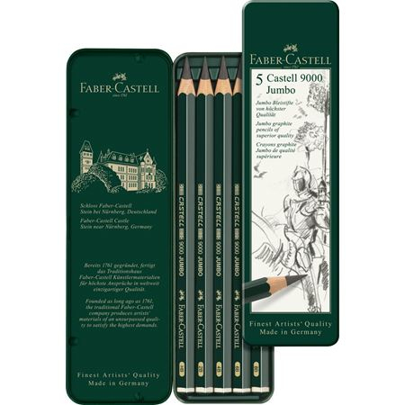 Miniatyrbild 2 av 2: Faber-Castell 119305 blyertspenna HB 5 styck