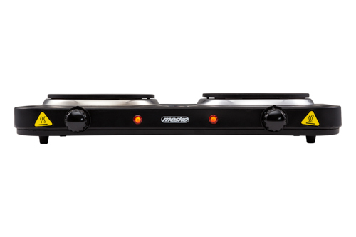 Mesko Home MS 6509 kogeplade Sort Bordplade Forseglet plade 2 zone(s)