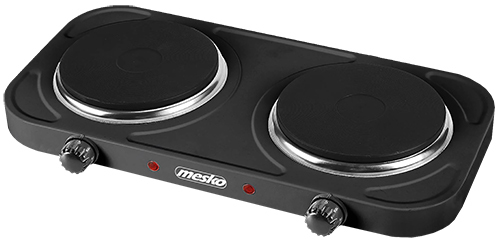 Miniatyrbillede 1 af 11: Mesko Home MS 6509 kogeplade Sort Bordplade Forseglet plade 2 zone(s)