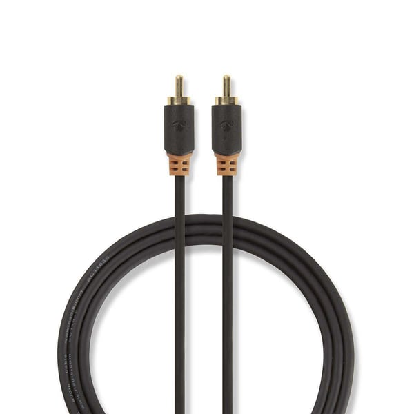 Nedis CABW24170AT20 audiokaapeli 2 m RCA Antrasiitti Nedis CABW24170AT20 audiokaapeli 2 m RCA Antrasiitti
