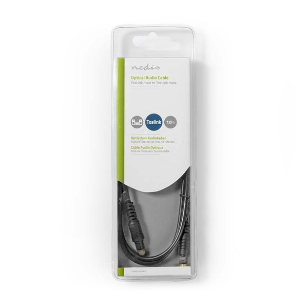 Nedis CAGB25000BK10 lydkabel 1 m Toslink Sort
