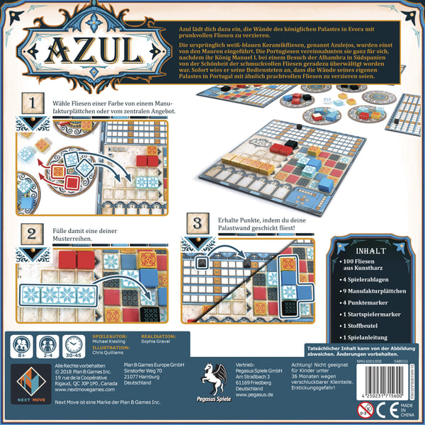 Pegasus Azul (Next Move Games) Brädspel Pussel
