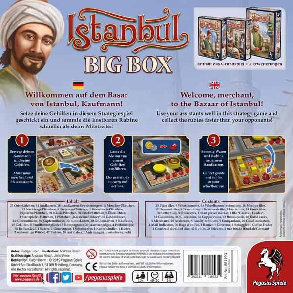 Pegasus ISTANBUL BIG BOX lautapeli