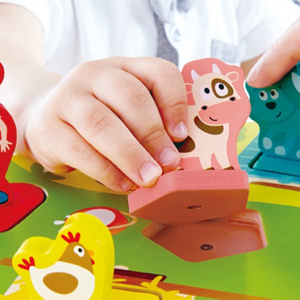 Hape E1614 puslespil Blok puslespil Dyr