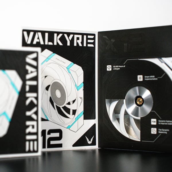 Valkyrie VK-FANX12RB kylsystem för dator Processor Fan Svart