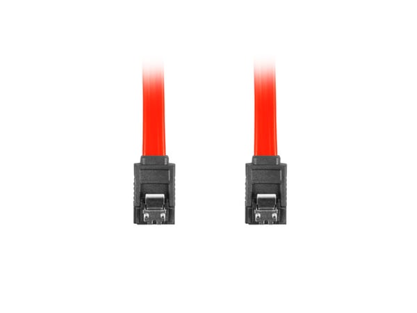 Lanberg CA-SASA-14CC-0050-R SATA-kaapeli 0,5 m SATA 7-pin Punainen