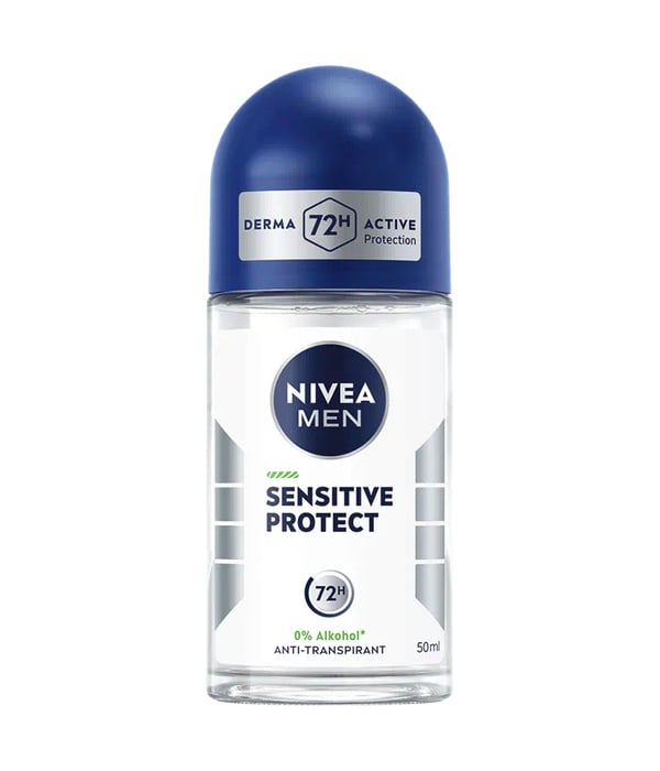NIVEA MEN Sensitive Protect Mænd Roll deodorant 50 ml 1 stk NIVEA MEN Sensitive Protect Mænd Roll deodorant 50 ml 1 stk