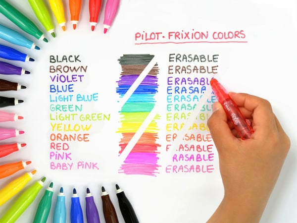 Miniatyrbillede 3 af 6: Pilot FriXion filtpen Mellem Turkis, Hvid 1 stk