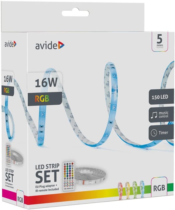 Avide ALSB5050RGBMU40-5M led strips Universal stribelys 16 W 5000 mm