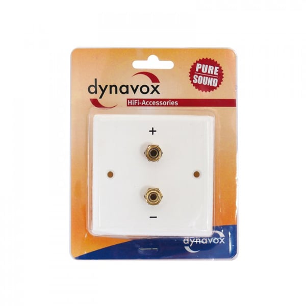 Miniatyrbillede 2 af 2: Dynavox 206437 stikkontakt 2x Banana Hvid