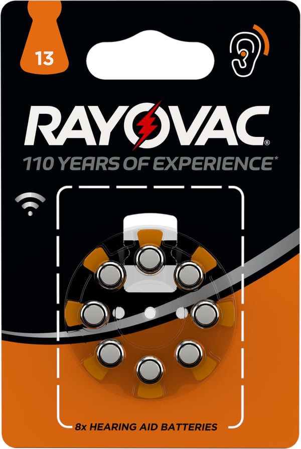 Miniatyrbillede 1 af 3: Rayovac 04606 745 418 husholdningsbatteri Engangsbatteri 13 Zink-luft