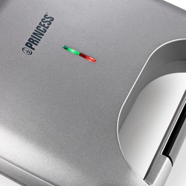 Princess 127003 smörgåsgrill 750 W Svart, Silver