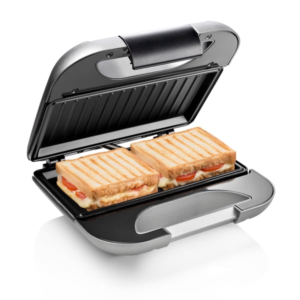 Princess 127003 smörgåsgrill 750 W Svart, Silver
