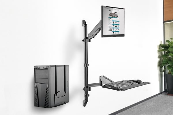 Miniatyrbillede 8 af 11: Digitus DA-90372 skærmbeslag og -stativer 81,3 cm (32") Skrivebord Sort