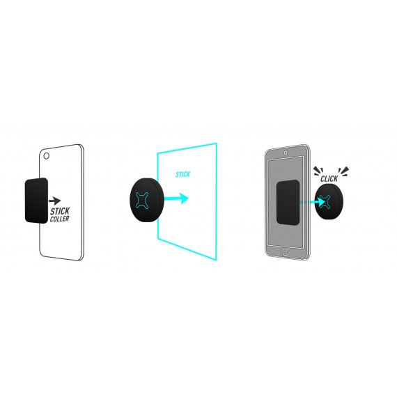 Mobilis U.FIX Passiv holder Mobiltelefon/Smartphone Sort