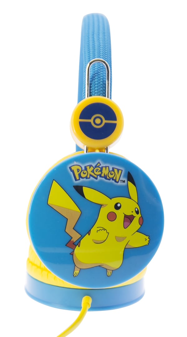 OTL Technologies Pokémon Pikachu Hörlurar Kabel Huvudband Musik Blå, Gul