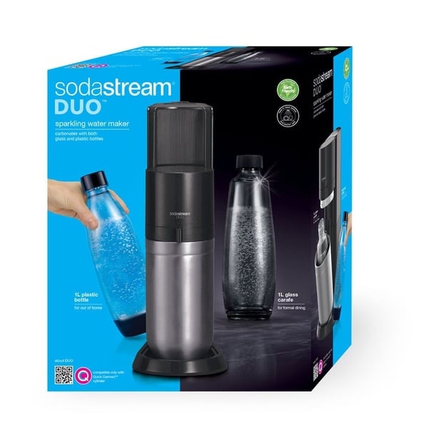 SodaStream DUO Svart, Rostfritt stål