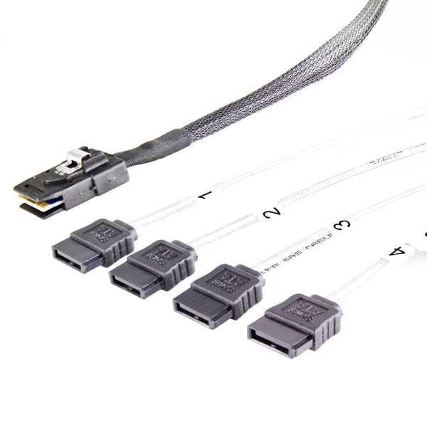 Pikkukuva 2 / 2: Fantec 2166 SAS (Serial Attached SCSI) -kaapeli 0,7 m Musta