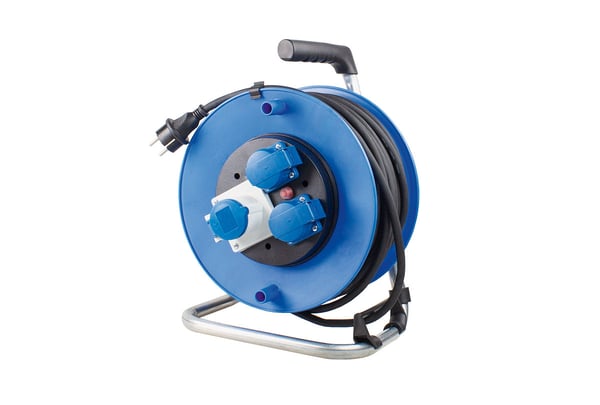 as-Schwabe 10173 kabelrulle 3 AC-utgångar 25 m