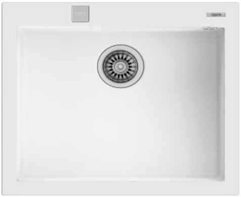 Miniatyrbild 1 av 3: Teka Forsquare 50.40 TG Infälld diskbänk Rektangulär