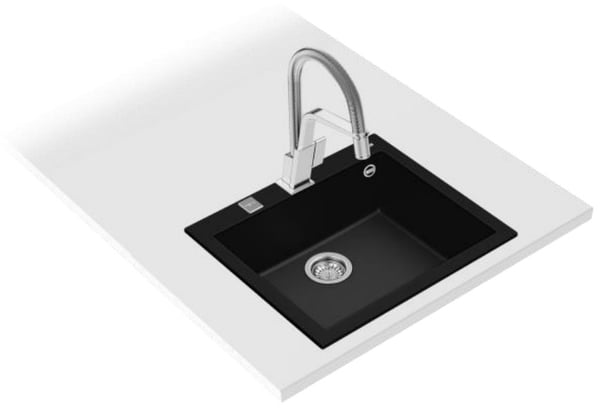 Teka Forsquare 50.40 TG Skylle-monteret håndvask Rektangulær