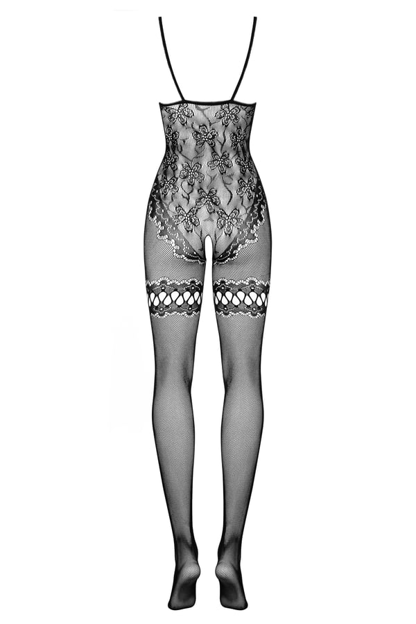 Miniatyrbild 4 av 6: Obsessive F213 S/M/L set med damunderkläder och bodies Body Svart Nylon