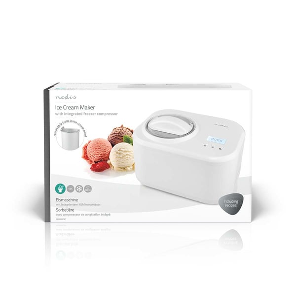 Miniatyrbild 5 av 10: Nedis KAIM600CWT glassmaskin Glassmaskin med kompressor 1 l 100 W Vit