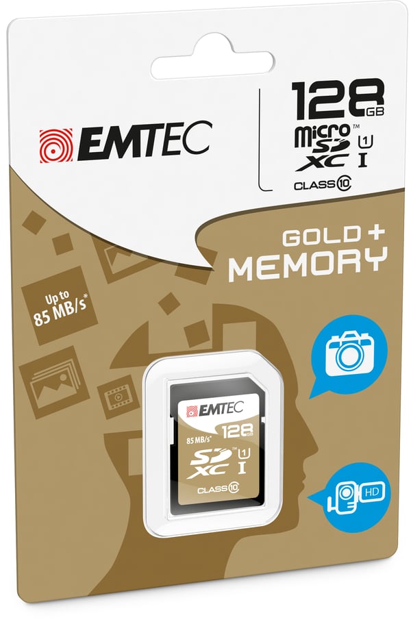Emtec ECMSD128GXC10GP hukommelseskort 128 GB SDXC Klasse 10