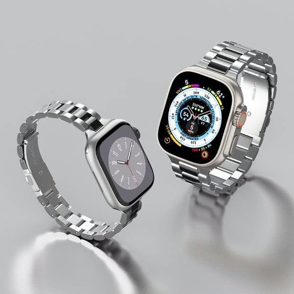 Miniatyrbillede 7 af 12: Spigen AMP06356 Smart bærbart (wearable) tilbehør Band Sølv Rustfrit stål