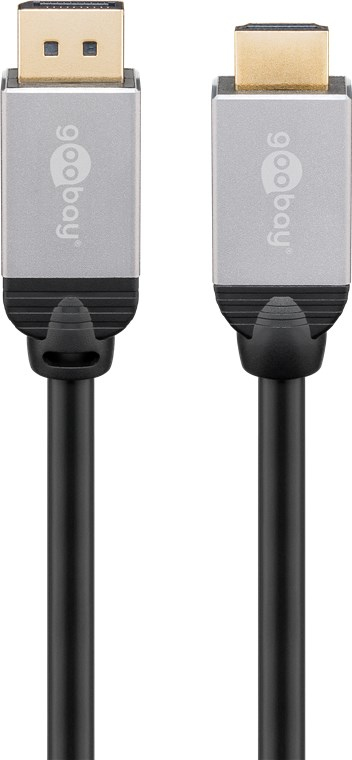 Goobay 71460 videokabeladapter 1 m DisplayPort HDMI Svart