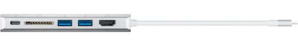 Pikkukuva 3 / 10: Goobay 76788 kannettavien tietokoneiden telakka ja porttitoistin USB Type-C Hopea