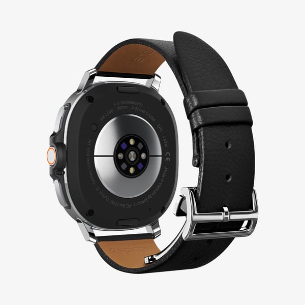Spigen Enzo Yhtye Musta Aito nahka