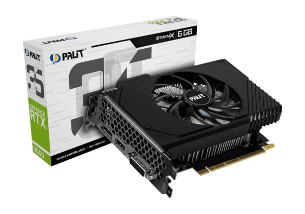 Miniatyrbild 5 av 8: Palit GeForce RTX 3050 StormX 6GB NVIDIA GDDR6