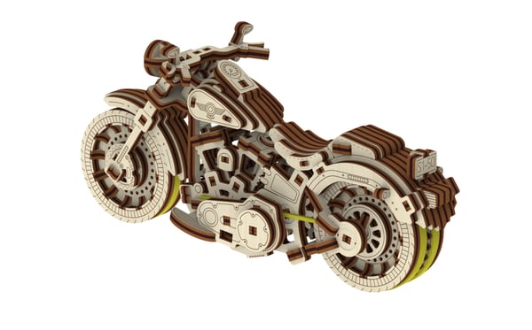 WOODEN.CITY Cruiser V-Twin 3D puslespil 168 stk Køretøjer