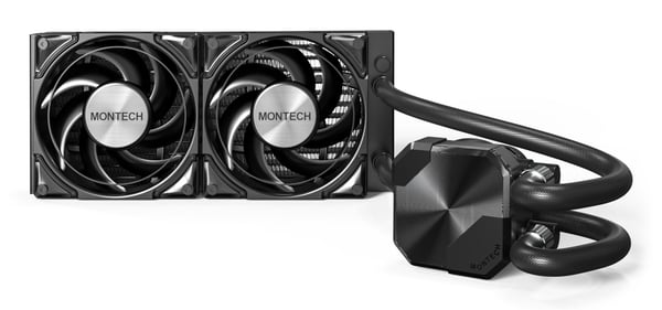 Montech HyperFlow Silent 240 Processor Allt-i-ett vätskekylare 12 cm Svart 1 styck