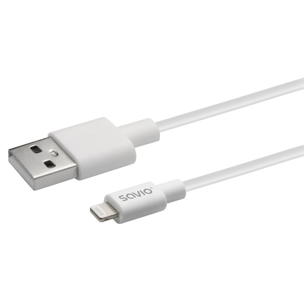 Savio CL-192 USB-kaapeli USB 2.0 1 m USB A 480 Gbit/s Valkoinen