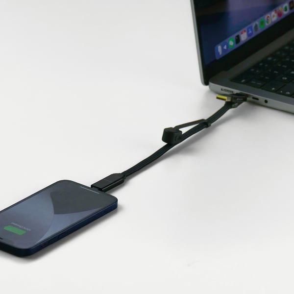 Rolling Square inCharge XL USB-kabel USB 2.0 0,3 m USB A/USB C USB C 0,48 Gbit/sek. Sort