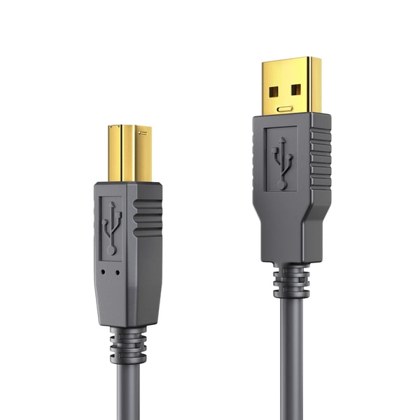 Miniatyrbillede 1 af 2: PureLink DS2000-100 USB-kabel USB 2.0 10 m USB A USB B 0,48 Gbit/sek. Sort