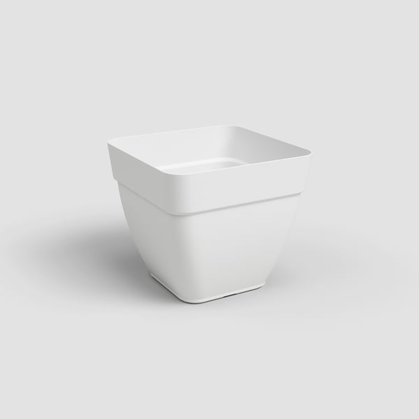 Pikkukuva 1 / 3: Artevasi Capri Campana Square Pot Valkoinen 2 kpl