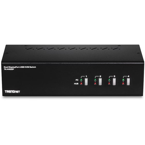 Trendnet TK-440DP KVM Switch Sort, Sølv