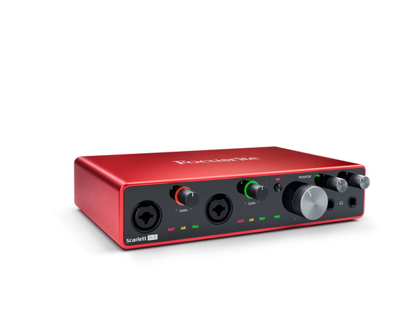 Focusrite SCARLETT 8I6 3RD GENERATION audiotallennuksen liittymä
