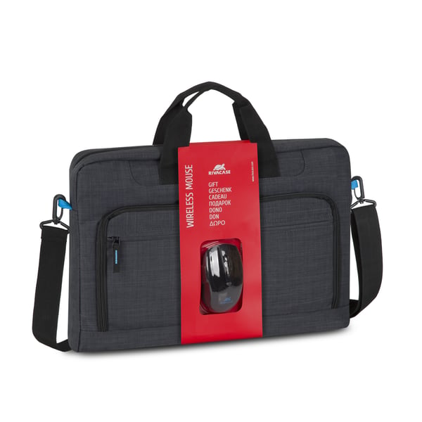 Rivacase Regent 8058 43,9 cm (17.3") budväska Svart, Cyan