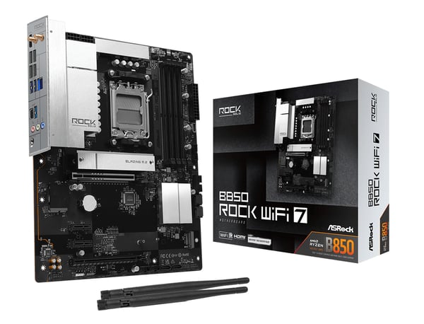 Pikkukuva 1 / 6: Asrock B850 Rock WiFi 7 AMD B850 Pistoke AM5 ATX