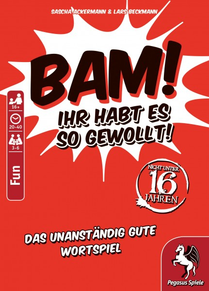 Miniatyrbild 2 av 4: Pegasus BAM! - Ihr habt es so gewollt! Kortspel Party