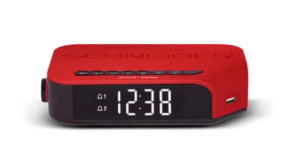 SCHNEIDER CONSUMER SC310ACL Digitaalinen herätyskello Punainen