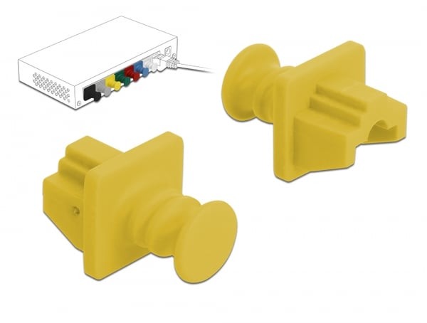 Miniatyrbillede 2 af 2: DeLOCK 86511 portstøvdæksel 10 stk RJ-45