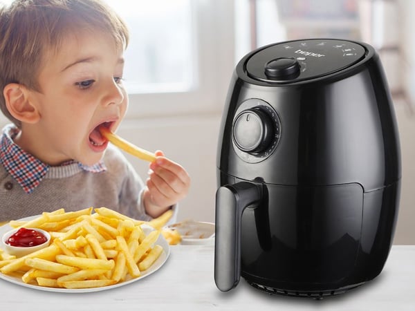 Beper P101FRI001 2 L Enkeltstående 1000 W Varmluftsteger Sort